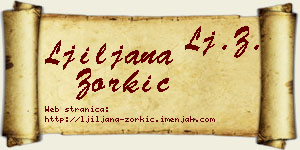 Ljiljana Zorkić vizit kartica